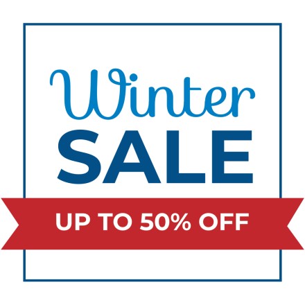 Winter Sale 50% blue-red